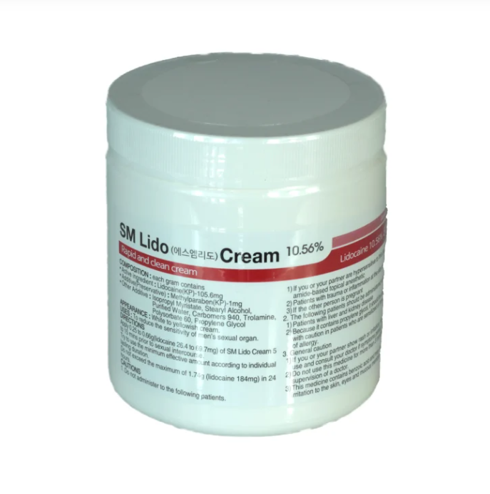 SM Lido Cream 500g (Lidocaine 10.56%)
